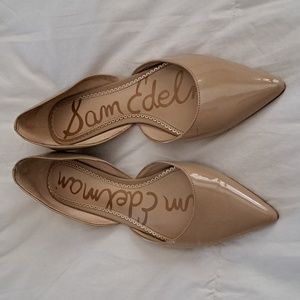 Sam Edelman Nude Patent Leather Flats sz 7.5
